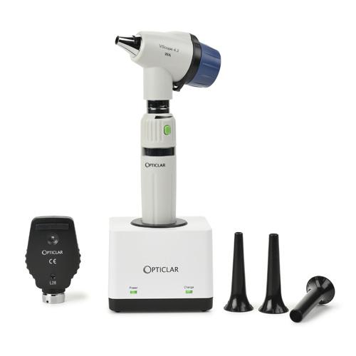 Opticlar VisionVet Varioscope LED Diagnostic Set - Rechargeable E Handle and Desk charger