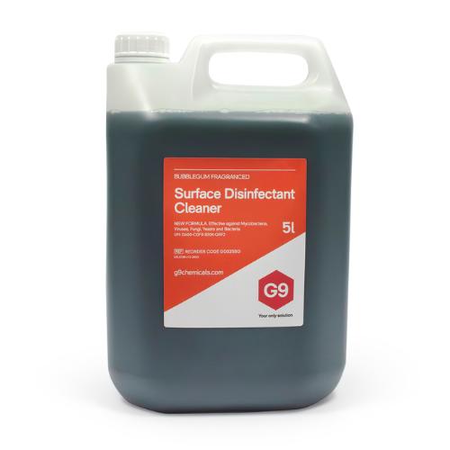 G9 High Level Disinfectant 5 Litre - Bubblegum Fragrance