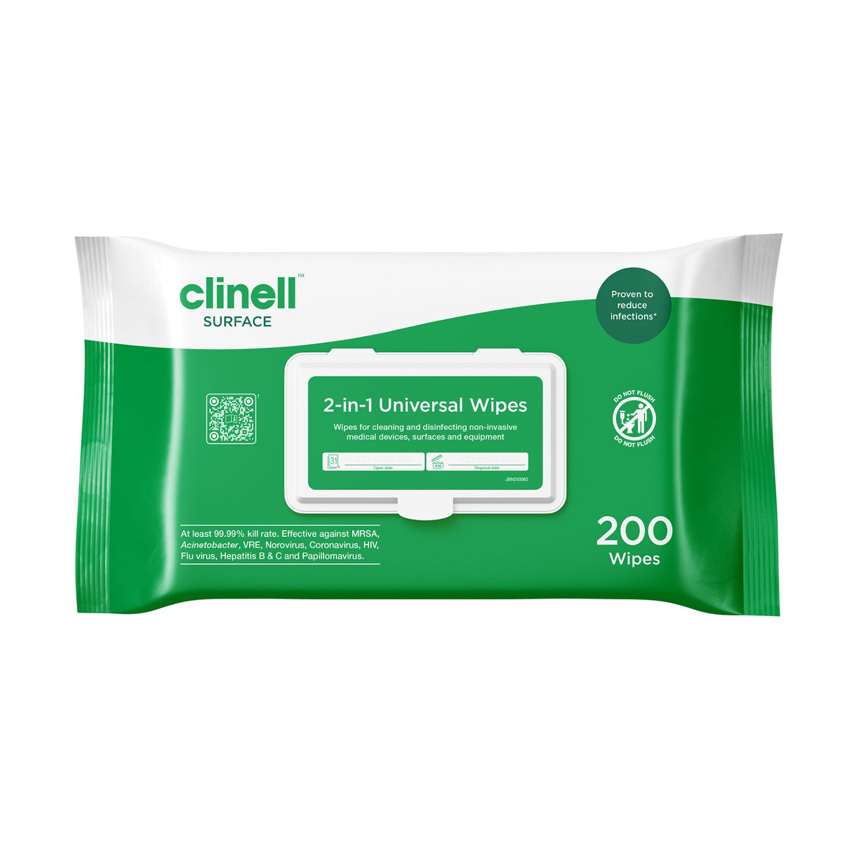 Clinell Universal Wipes - 200 Pack