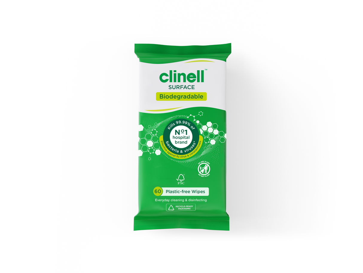 Clinell Universal Wipes Plastic Free Biodegradable