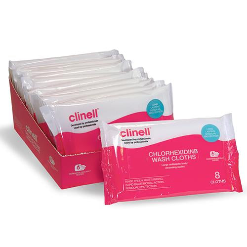 Clinell 2% Chlorhexidine Wash Cloths & Gloves