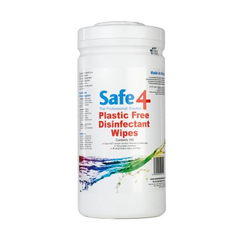 Safe4 Plastic Free Disinfectant Wipes