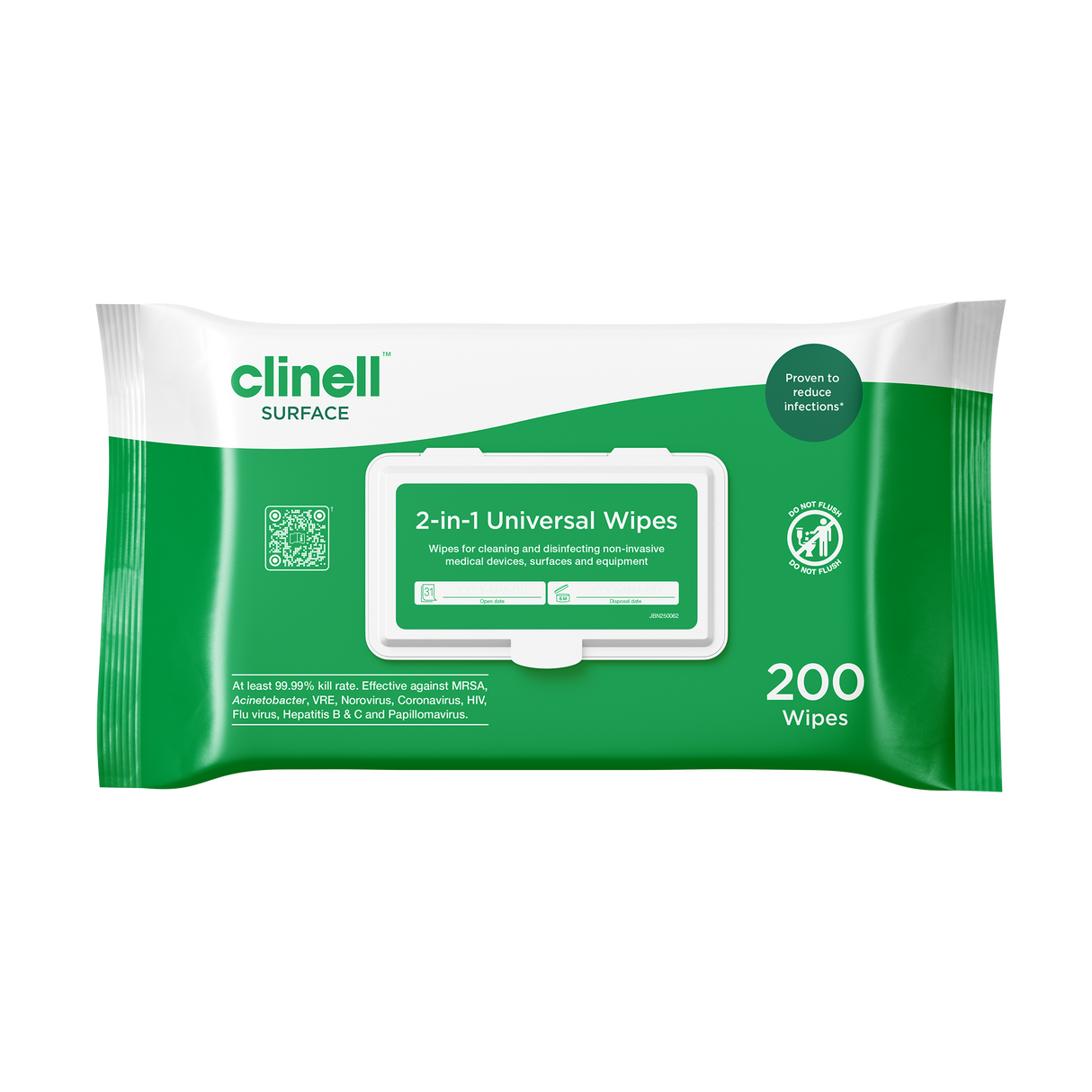 Clinell Universal Wipes - 200 Pack