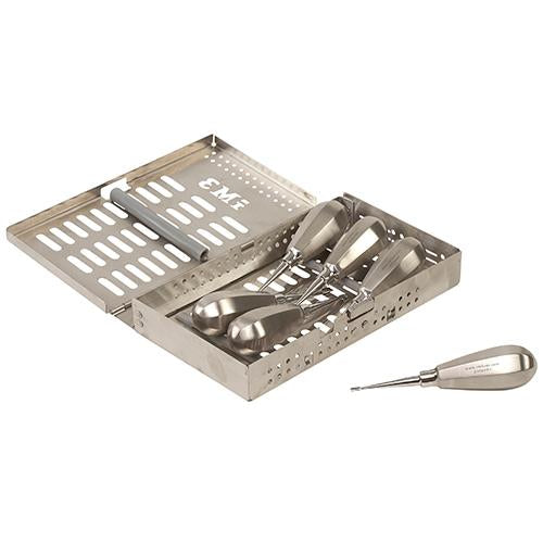 Stubby Handle Winged Elevator Set - S/S case