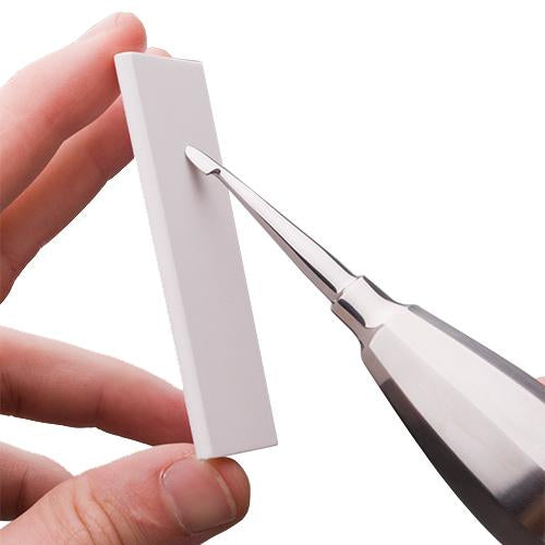 Sharpening Stone - wedge with flat surface & round edge