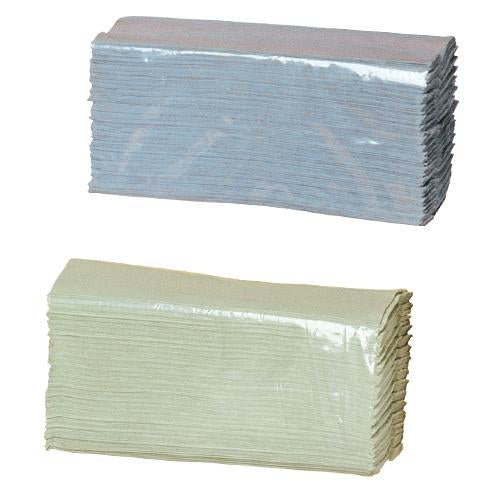 C-fold paper hand towels 1 ply green