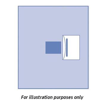 Ophthalmic Drape 122x129cm with Incise & Pouch (40)