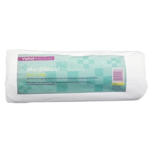 Mediwool Embossed Cotton Wool Roll 30cm 500g