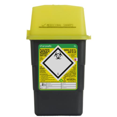 Sharp Safe Bin 1 litre Yellow