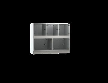 Sealwise Cage Bank – 3 Single + 2 Double Cages with Power Strip