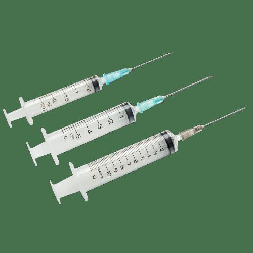 Terumo 3 Part Syringe with Needle - Luer Slip - 3ml