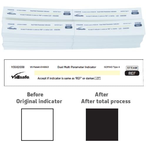 Steam Indicator Strips Class 4 white to black (240/480)