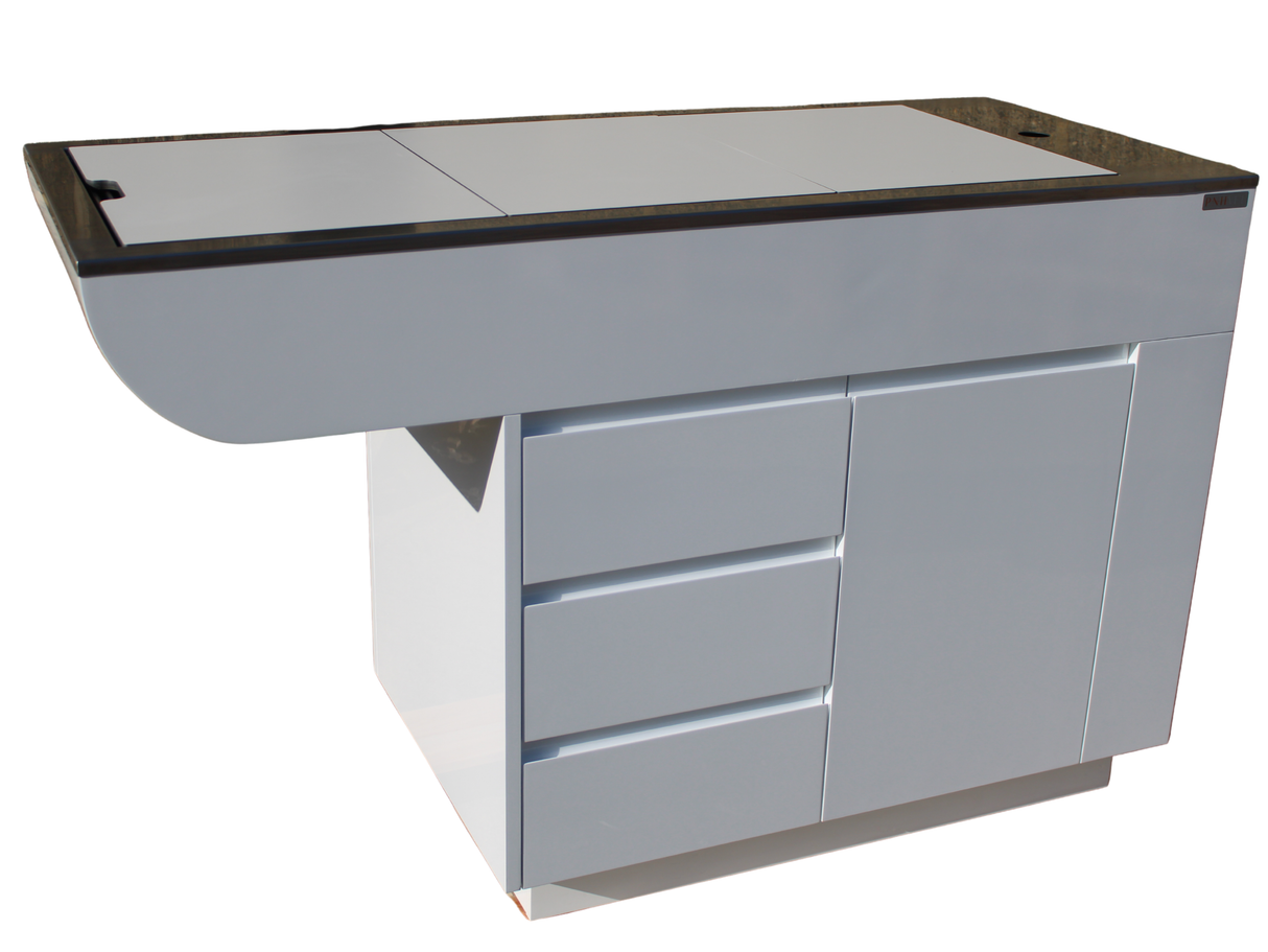 Tub Table with Tap, Cabinet & Drawers (1400x600x900mm)