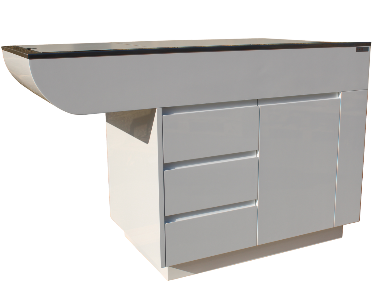 Tub Table with Tap, Cabinet & Drawers (1400x600x900mm)