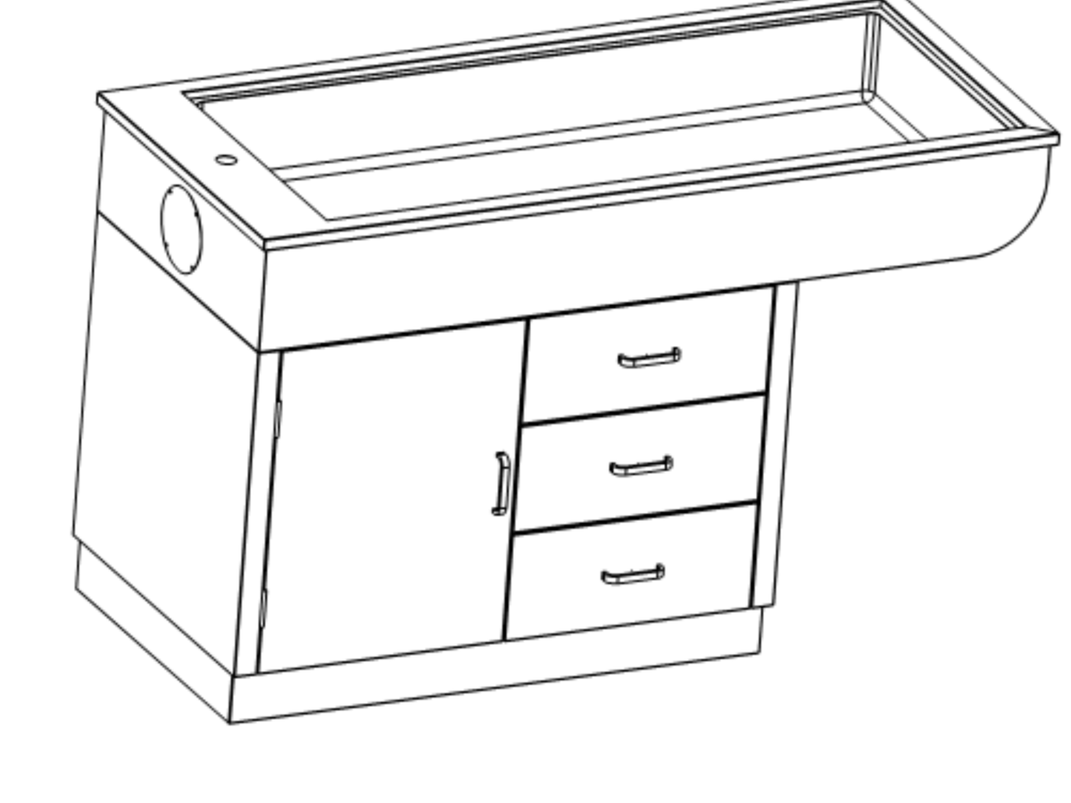 Stainless Steel Tub Table (1400 x 600 x 850) & Add-Ons