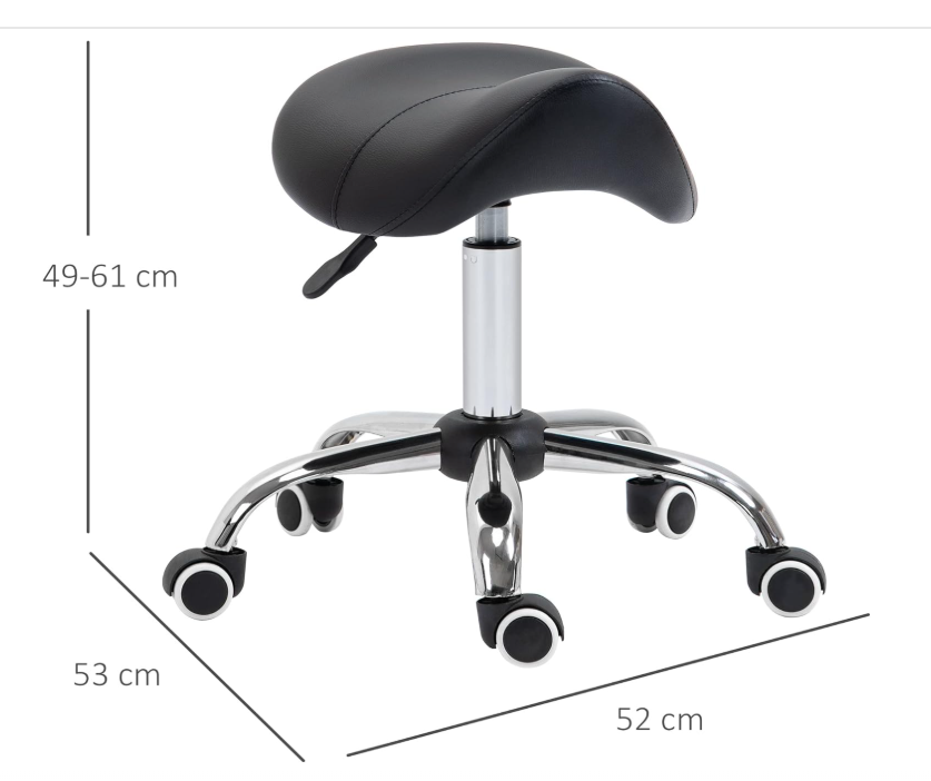 Saddle Stool - Black