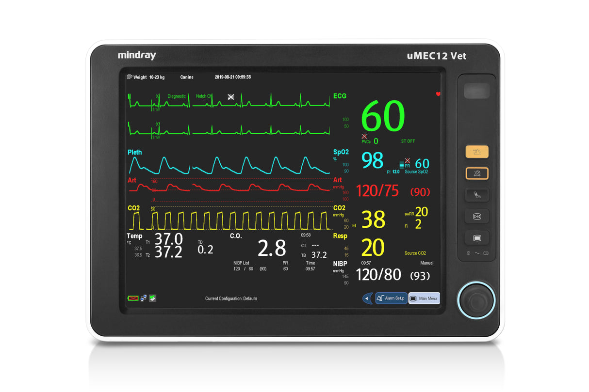 Mindray Animal uMEC12 Vet Multi-Parameter Monitor