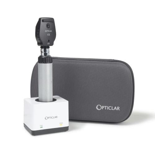 Opticlar VisionVet LED L28 Ophthalmoscope - Adapt Handle & Desk Charger