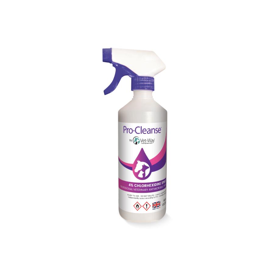 Pro-Cleanse 4% Chlorhexidine Spray 500ml