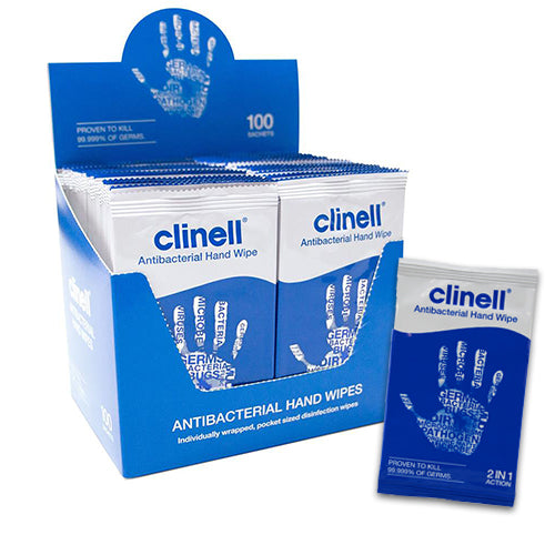 Clinell Antibacterial Hand Wipes