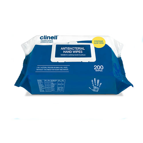 Clinell Antibacterial Hand Wipes