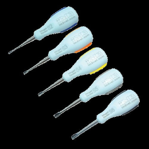 Ergo Std Winged Elevator Set of 5 with Cassette - Blue