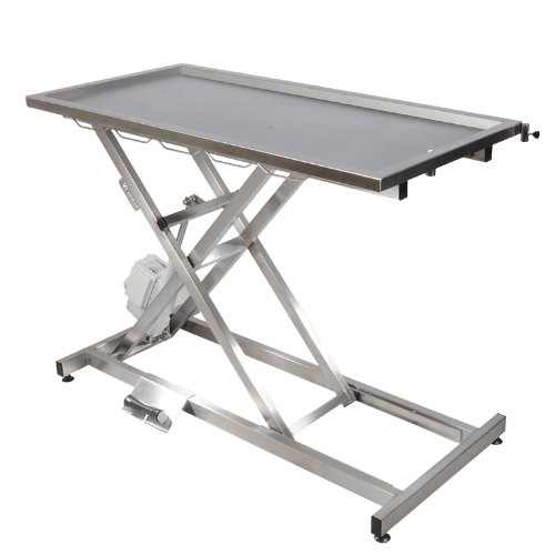 Ex Demo - Electrical surgical table with one drain outlet with 4 castors - 1250x600mm