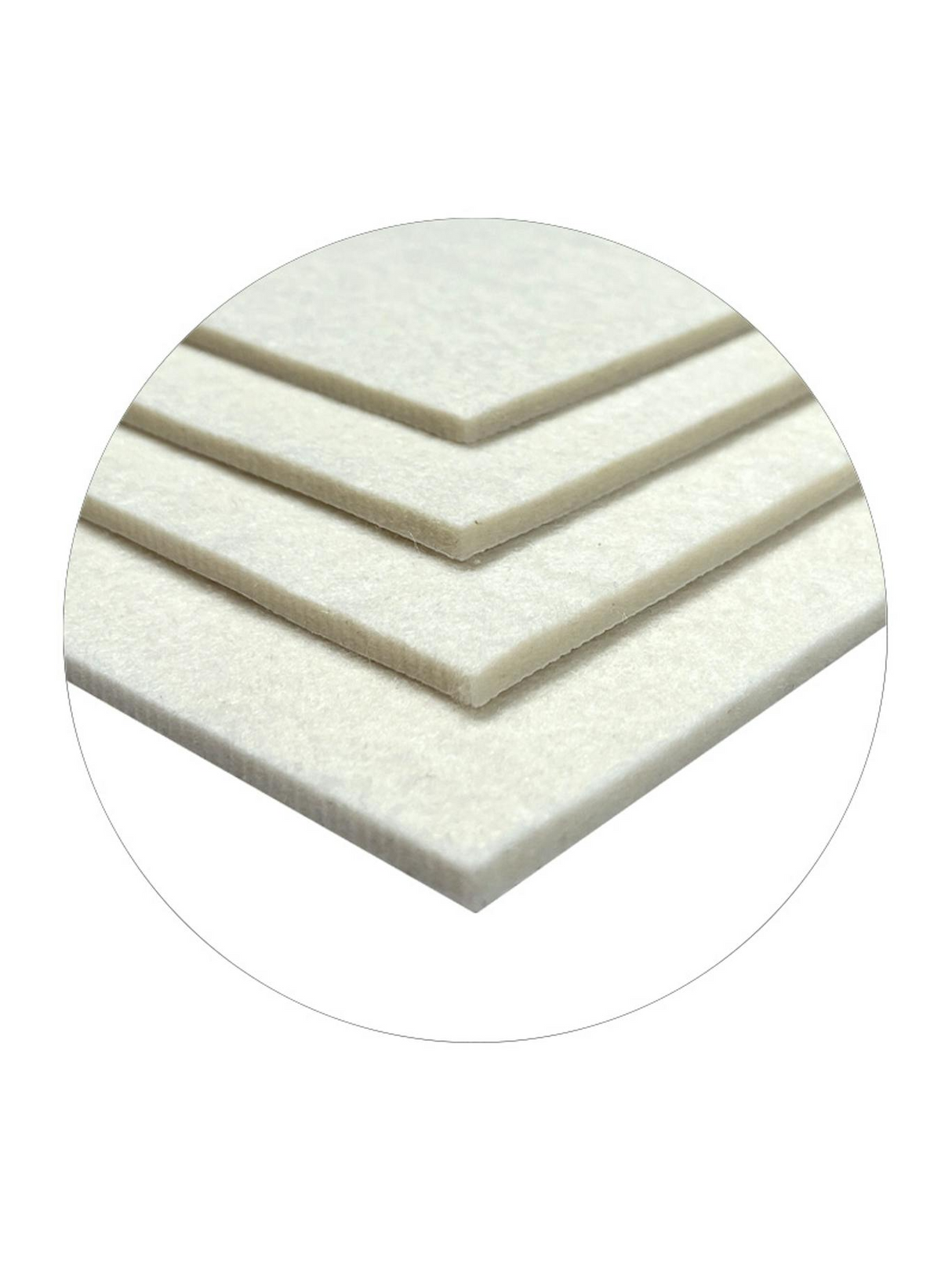 Semi-Compressed Wool Felt Mix