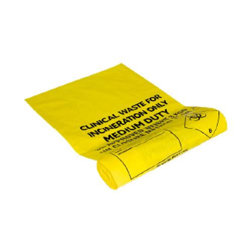 Yellow Clinical Waste Sacks