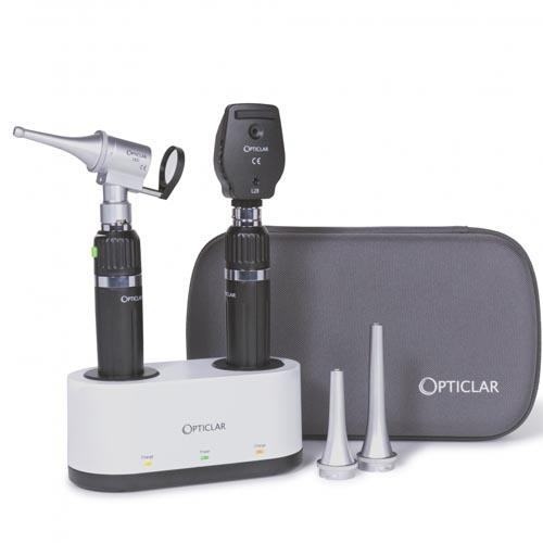 Opticlar VisionVet LED Diagnostic Set - Rechargeable E Handle, Twin Port