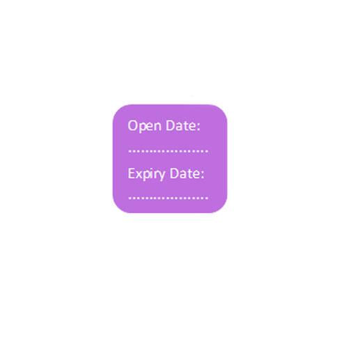 Dispensary Labels - Open Date/ Expiry Date