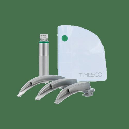 Laryngoscope set with 3 Mackintosh blades (2,3,4)