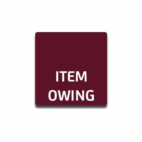 Dispensary Labels - Item Owing