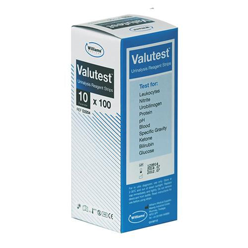 Valutest Urinalysis Strips