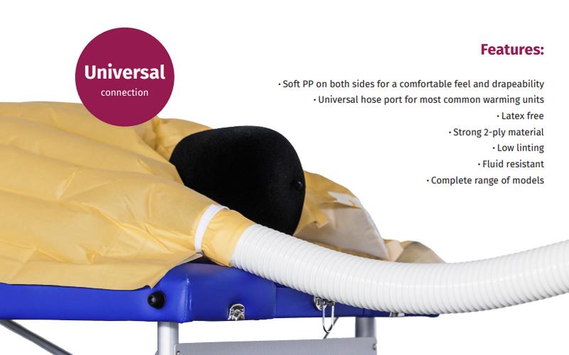 Warm Air Small Disposable Blankets - Velcro tie