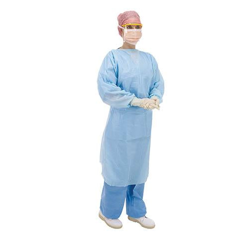 Fluid Protection Gowns with thumb loops Blue n/s 15