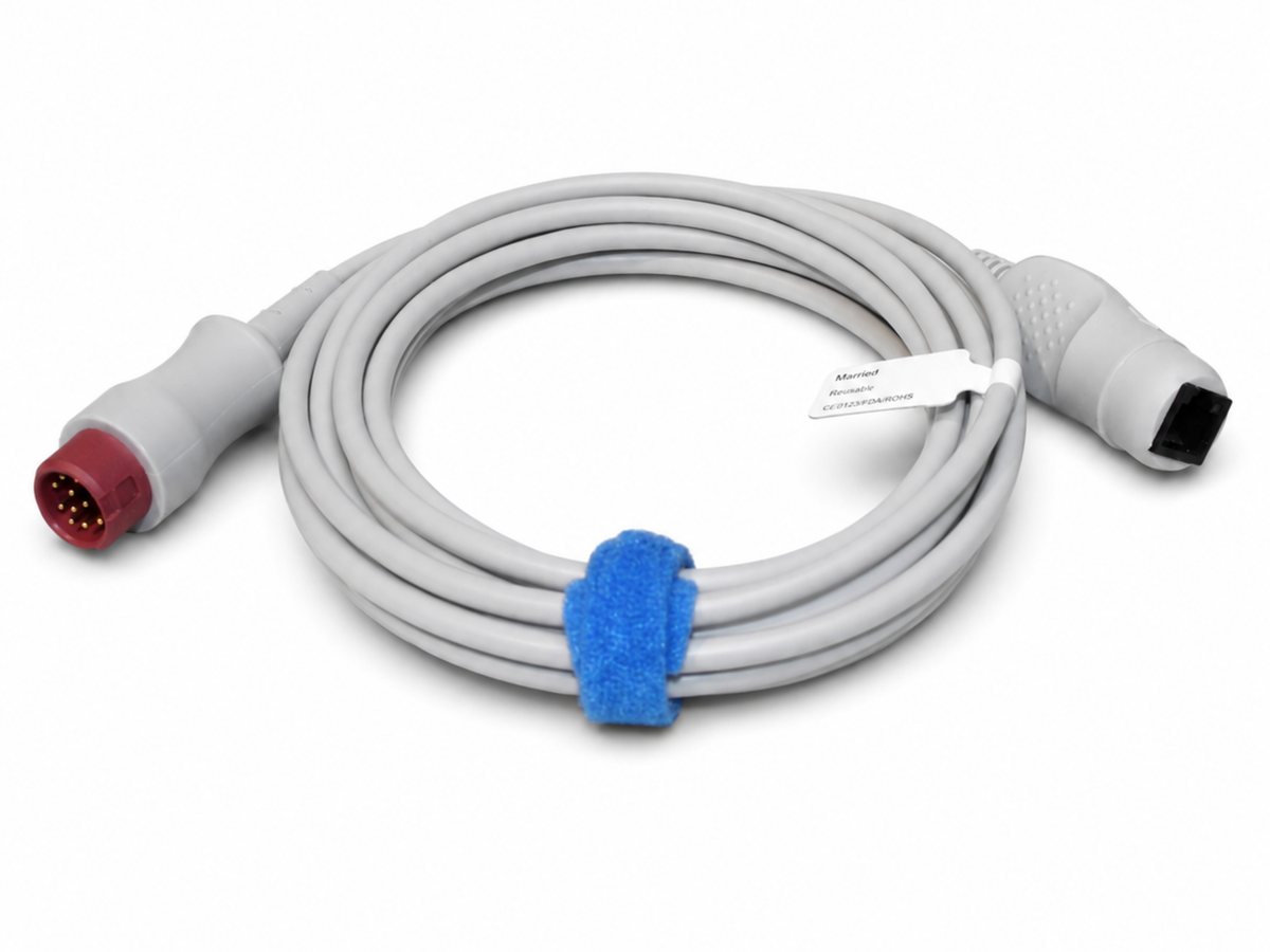 Mindray Animal uMEC12/ePM 12 pin IBP Cable (Hospira/ICU/Abbott)