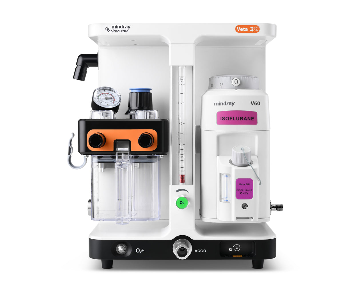 Mindray Animal Veta 3X Key Fill Anaesthesia Machine - Bench Mount with Selectatec