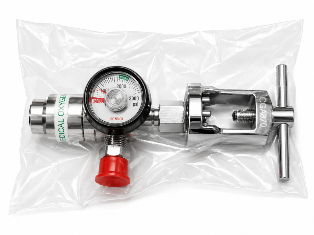 Mindray Animal Veta 5 Plus/Veta 3X Gas Valve - High Pressure Cylinder Pressure Reducer 14Mpa