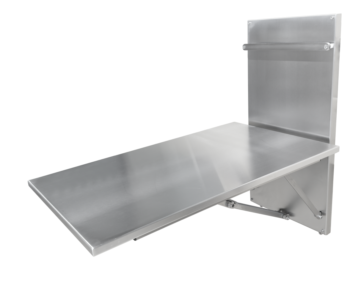 Stainless Steel Wall-Mounted Folding Table V2 - 900x500mm