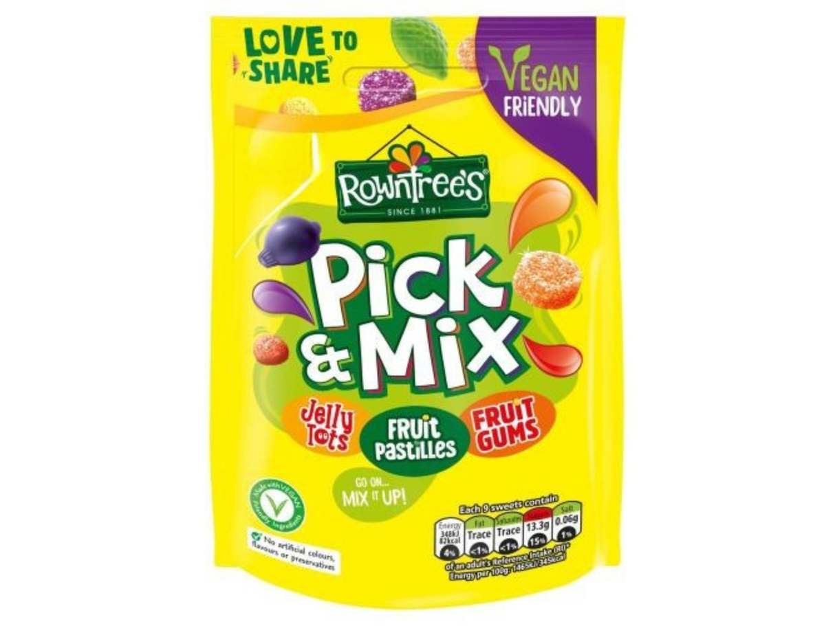 FREE Gift - Rowntree’s Pick & Mix Vegan Friendly Sweets Sharing Bag