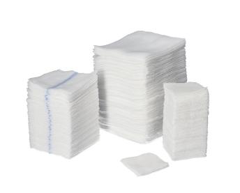 X-ray Detectable Swabs 12ply 7.5x7.5cm White