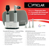 Opticlar Rechargeable Twin Port Diagnostic Set - Metal Tips