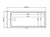 Stainless Steel Tub Table (1400 x 600 x 850) & Add-Ons