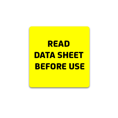 Read Data Sheet Before Use Label